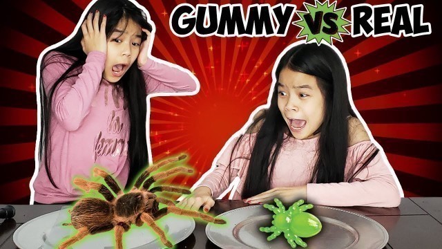 'GUMMY FOOD VS REAL CHALLENGE 5 | Tran Twins'