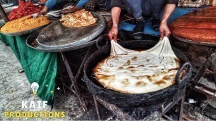 'Indian Street Food Famous Kashmiri Paratha.'