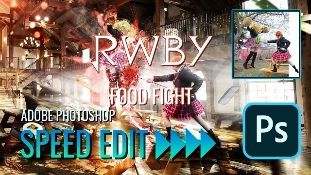 'RWBY Food Fight Scene | Photoshop Speed Edit'