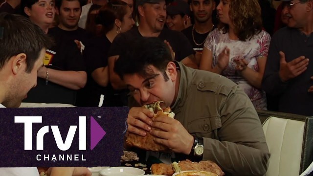 'Man v. Food:  Stuffed Pizza Challenge'