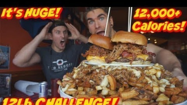 'CANADA\'S BIGGEST POUTINE & BBQ CHALLENGE! Crazy Cuckoo\'s Nest at Hungry Hollow, Man Vs Food'