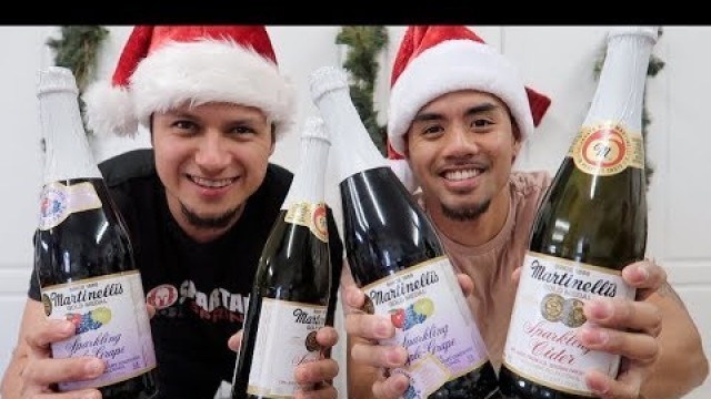 'MARTINELLIS SPARKLING APPLE CIDER CHALLENGE! 12 FOOD CHALLENGES OF XMAS 2018'