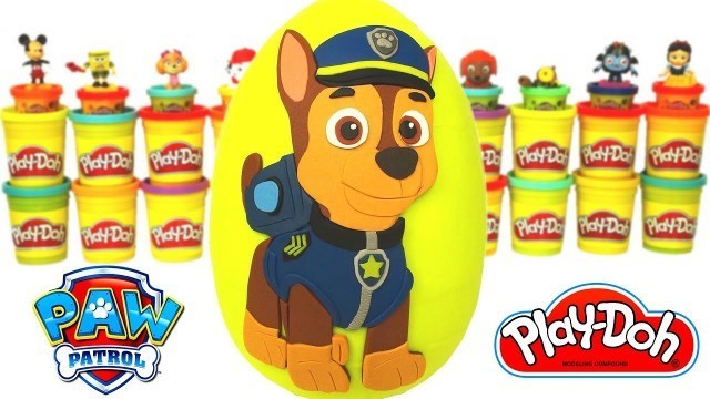 'Huevo Sorpresa Gigante de Paw Patrol en Español Plastilina Play Doh Patrulla Canina de Cachorros'