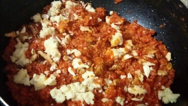 'gajar ka halwa/ carrot recipe tasty and delicious / creative food'